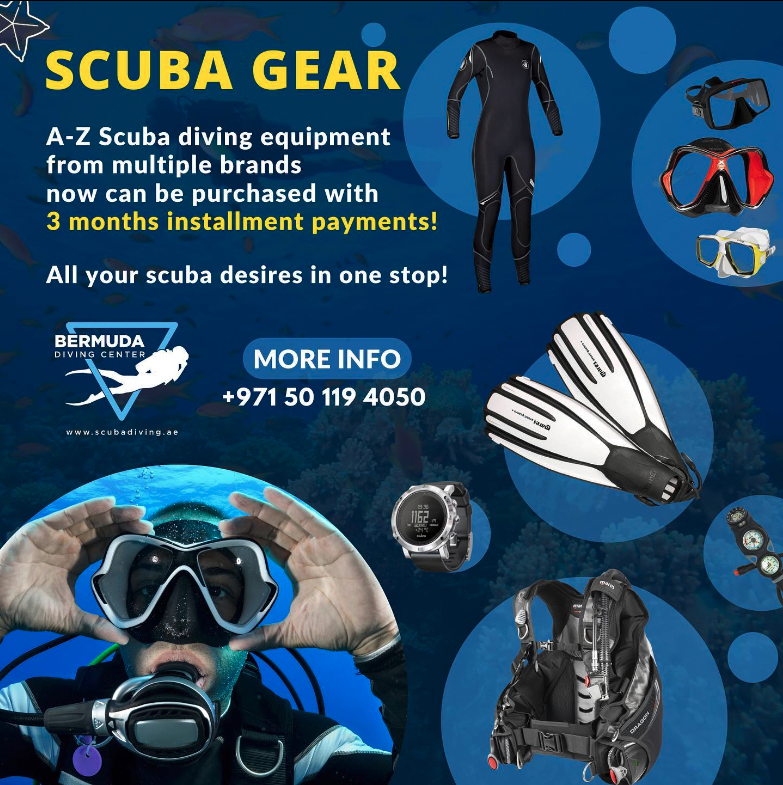 scuba dive gear installment dubai bermuda diving center